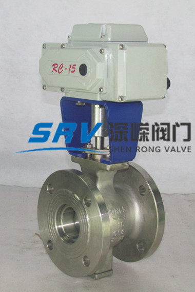 電動(dòng)法蘭V型球閥 氣動(dòng)對(duì)夾V型球閥